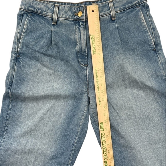 New J. Crew essential wide Denim jeans pleated 29T new with tags - Picture 4 of 15